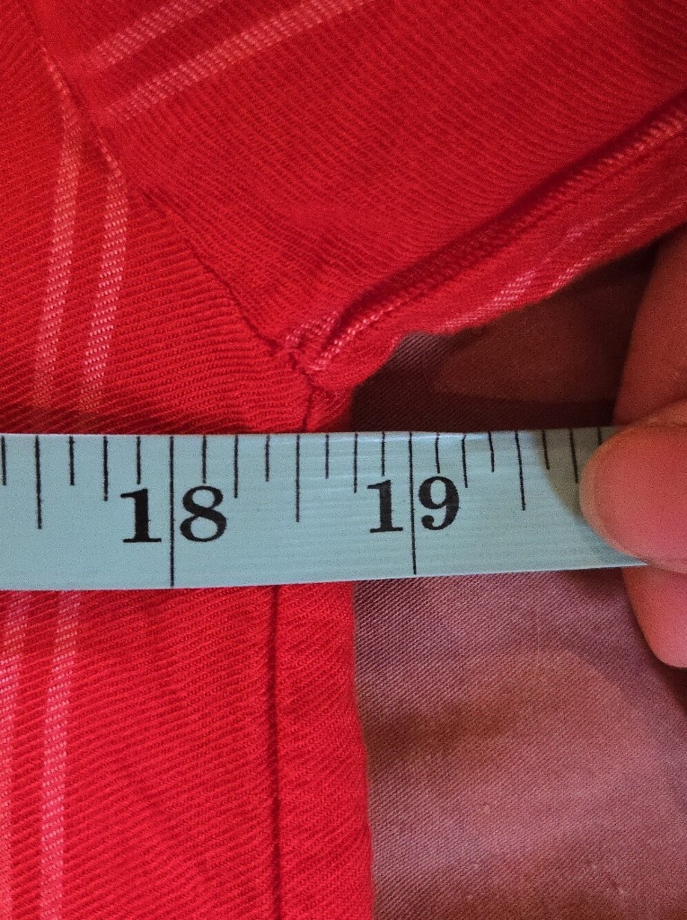 Mango Suit | Red Striped Oversized V-Neck Blouse, Size XS - Picture 7 of 8